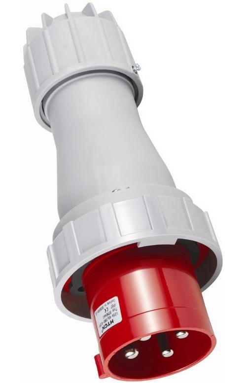 Prise Triphasée 3P+T Mâle 125A 380V Étanche IP67