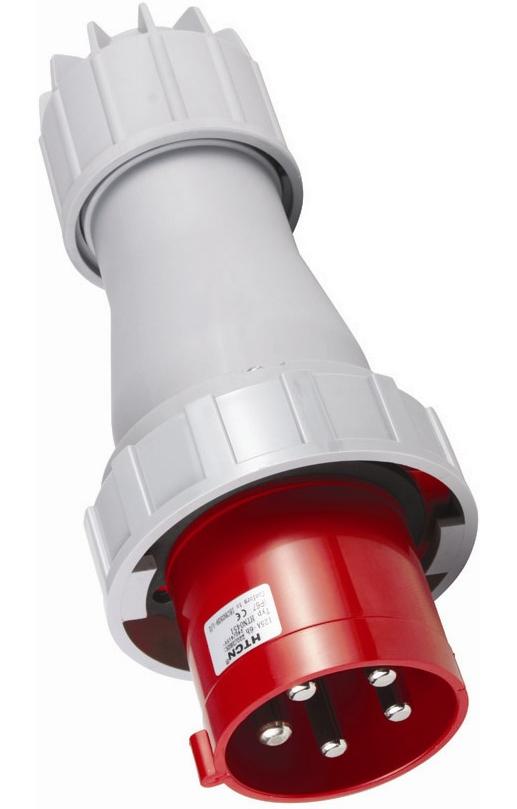 Prise Triphasée 3P+N+T Mâle 125A 380V Étanche IP67