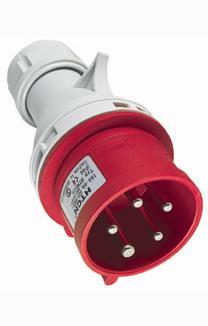 Prise Triphasée 3P+N+T Mâle 16A 380V