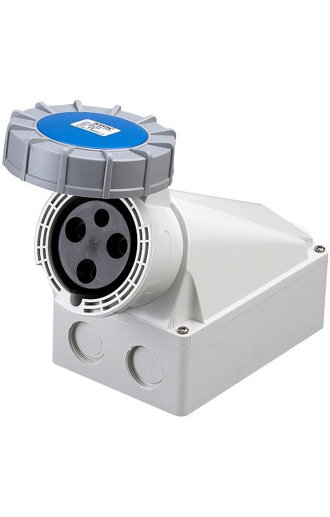 Socle Prise Murale 2P+T femelle 63A Étanche IP67