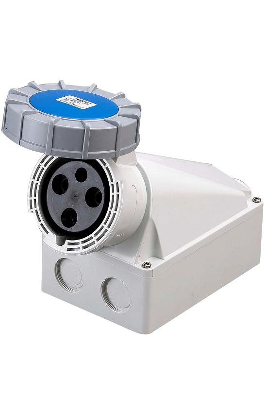 Socle Prise Murale 2P+T Femelle 125A Étanche IP67