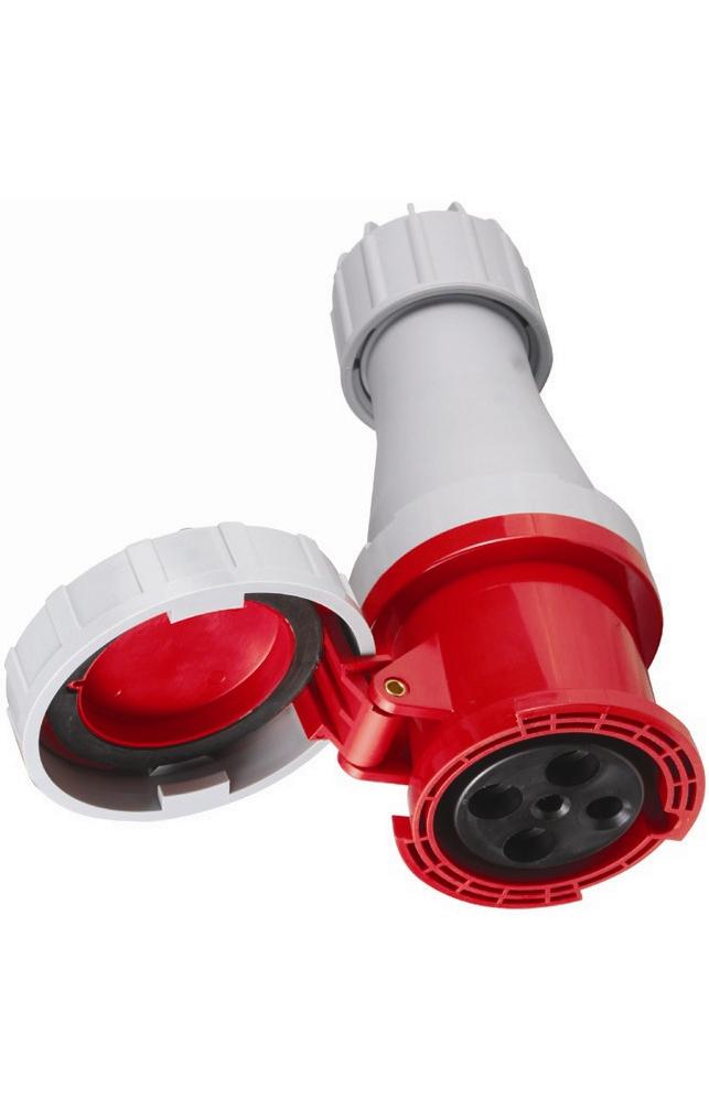 Prise Mobile Triphasée 3P+T Femelle 63A 380V Étanche IP67