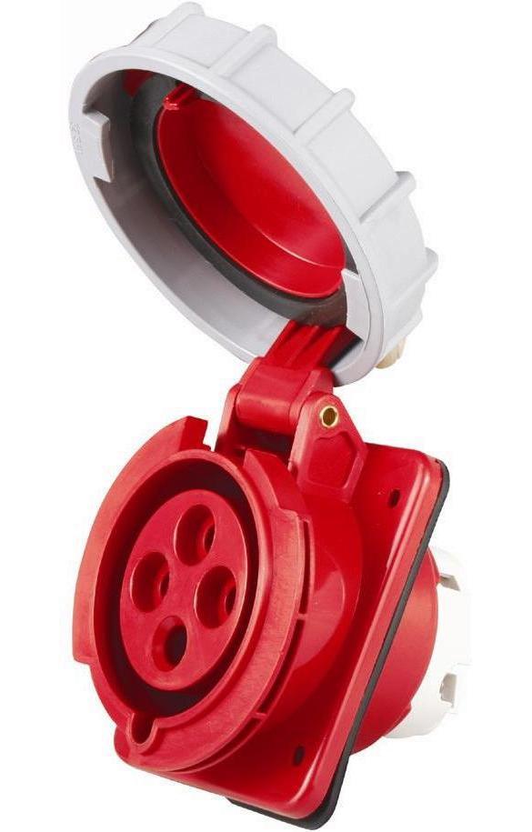 Prise Encastrable Triphasée 3P+T Femelle 16A 380V Étanche IP67