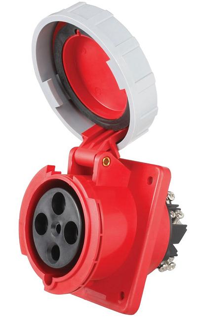 Prise Encastrable Triphasée 3P+T Femelle 125A 380V Étanche IP67