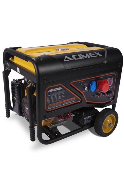 Groupe Électrogène Essence 5500W Triphasé Démarrage Électrique