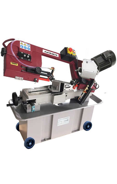 Scie à Ruban Métal 180 mm Entraînement Par Engrenages 230V