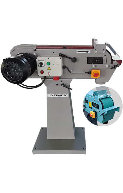 Ponceuse A Bande Professionnelle 150mm 380V