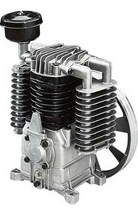 Tête De Compression Nue 7,5CV, Chemisée Fonte, Avec Volant Et Filtre D'Aspiration