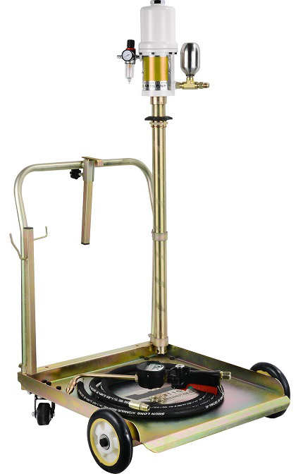 Distributeur D'huile Pneumatique Mobile Pour Fût De 220 Litres