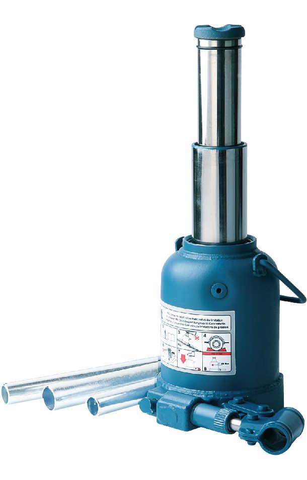 Cric Bouteille Double Vérin 10 Tonnes Télescopique