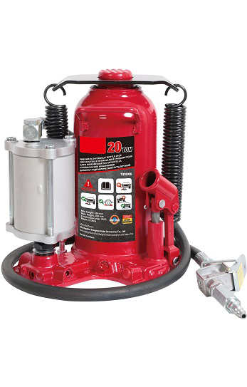 Cric Bouteille Hydropneumatique 20 Tonnes Avec Embase Soudée