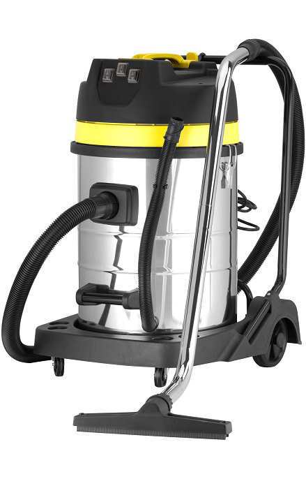 Aspirateur Eau Et Poussière Professionnel 70L 3000W Cuve Inox 3 Moteurs