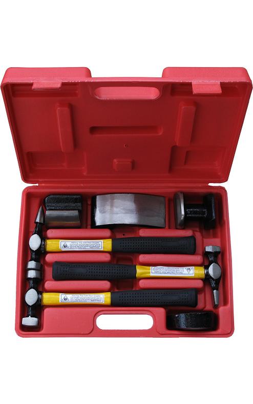 Coffret 3 Marteaux Carrossier Et 4 Tas