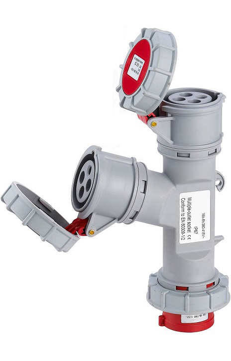 Multiprise 2 Prises CEE 32A 3P+T 380V Etanche IP67
